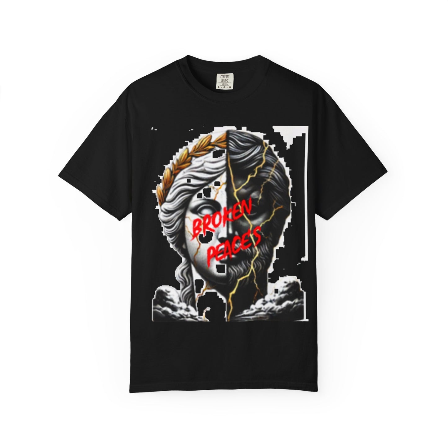 Unisex Garment-Dyed T-shirt - 'Broken Pieces' & 'God Save the Queen' Graphic Tee