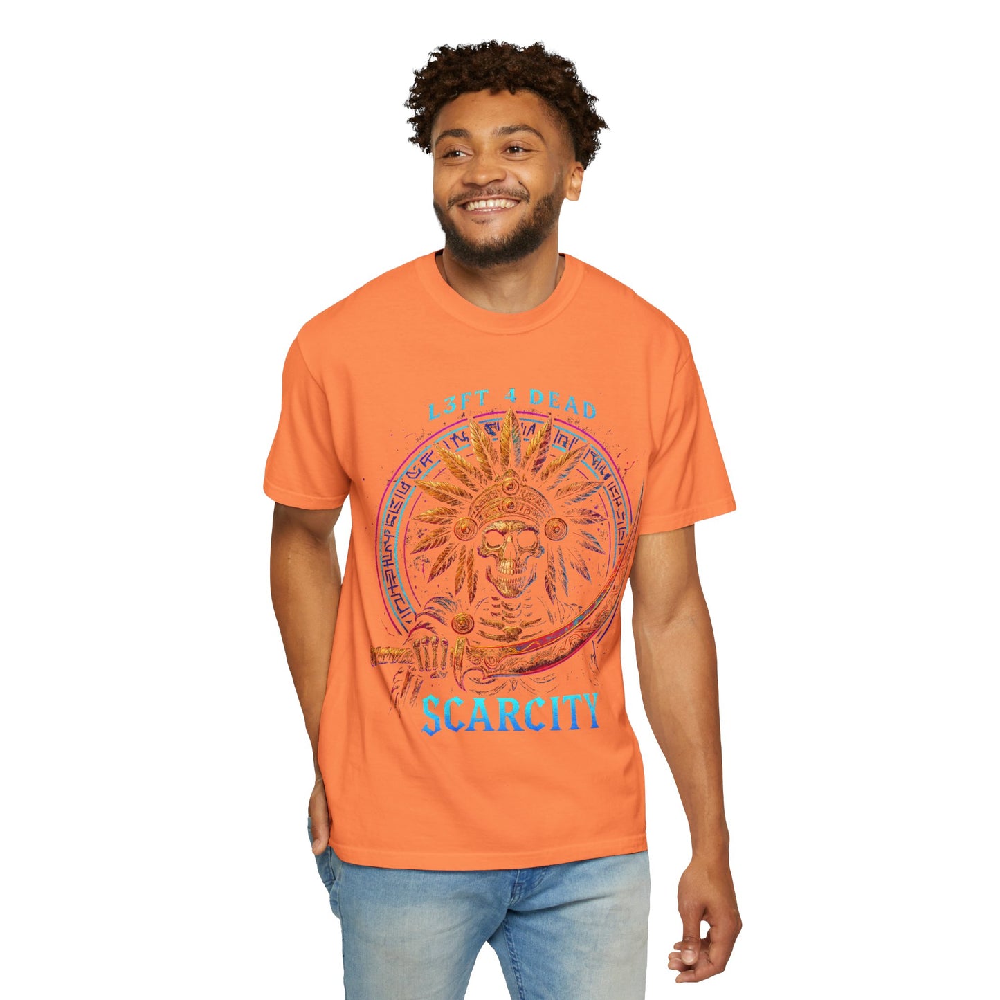 Copy of L3FT 4 DEAD Scarcity Unisex Garment-Dyed T-shirt - Bold Streetwear for Creative Souls
