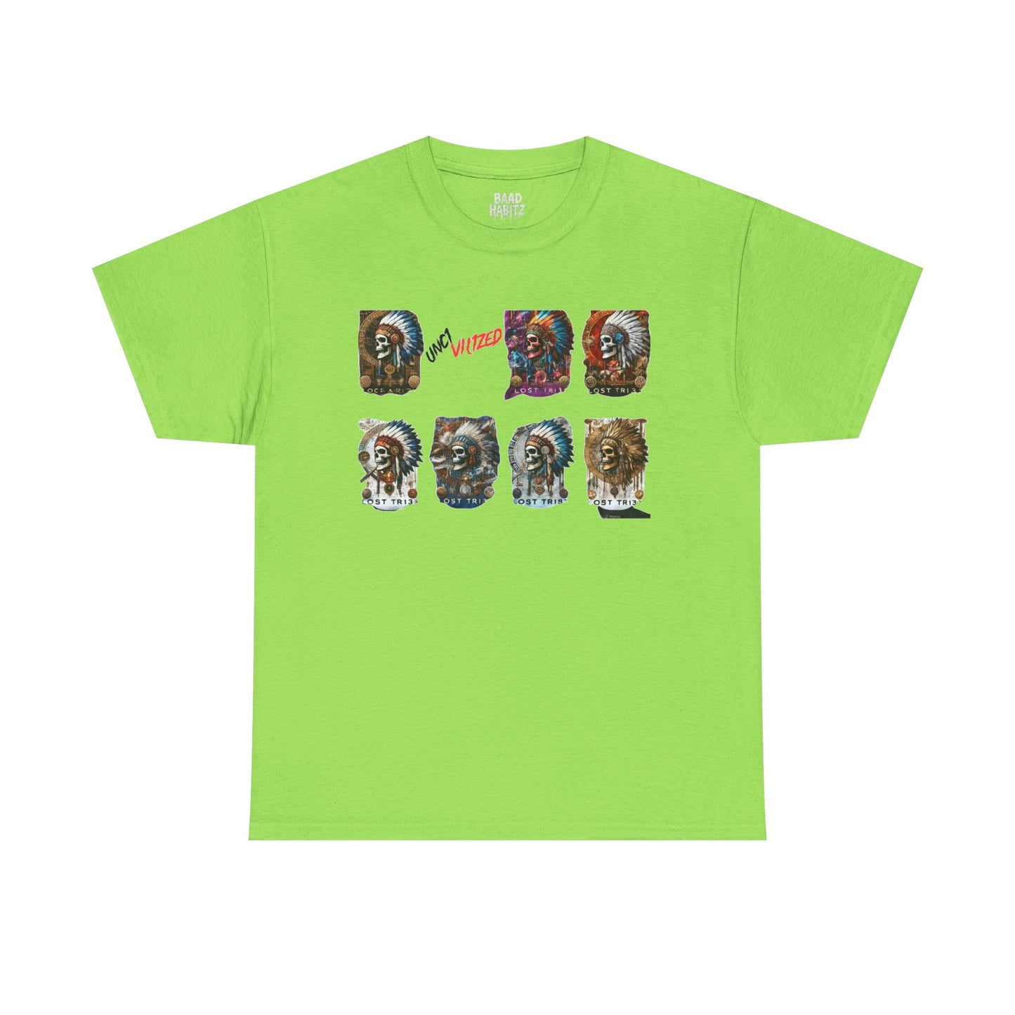 Unisex Heavy Cotton Tee with Lion Art - Free Spirit Tee, Graphic T-Shirt, Casual Wear, Animal Lover Gift, Unique Design Tee