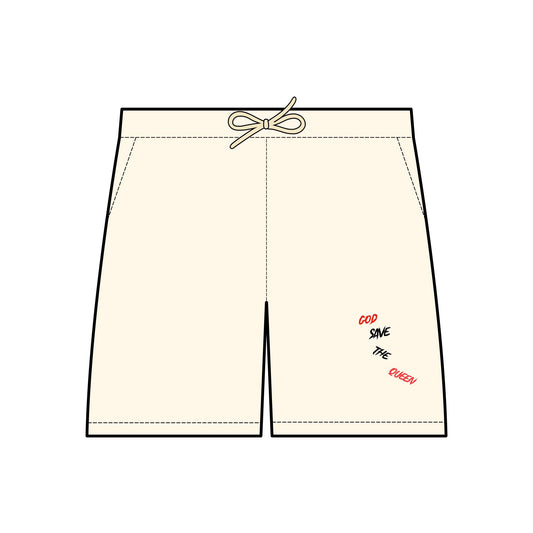 Unisex Lightweight God Save The Queen Sweat Shorts