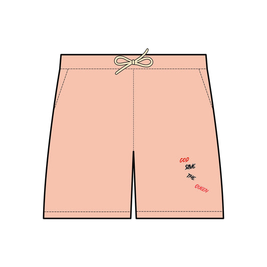 Unisex Lightweight God Save The Queen Sweat Shorts