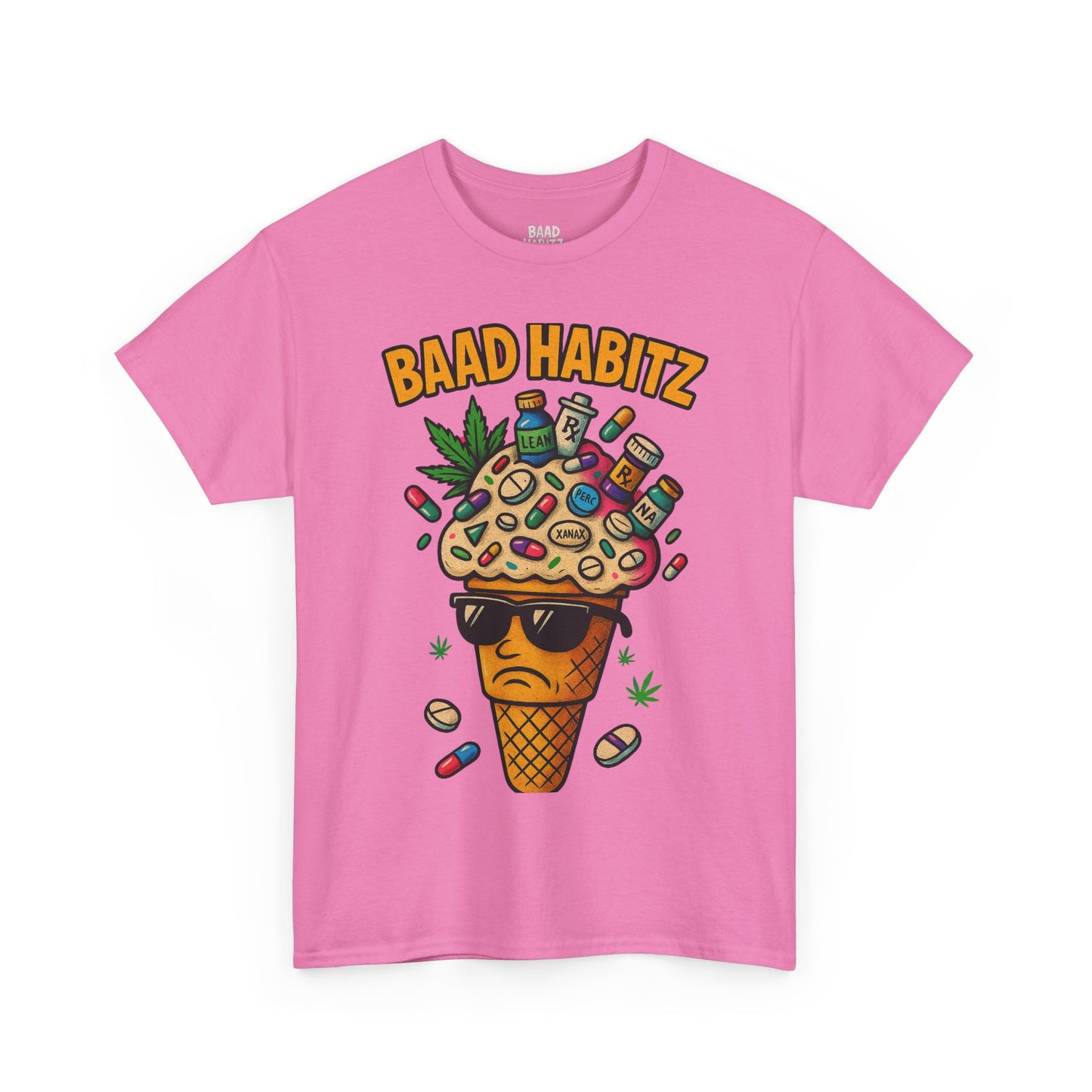 Funny Graphic Tee, Trendy T-Shirt for Casual Wear, Summer Wardrobe Essential, Perfect Gift for Friends, BAAD HABITZ Design
