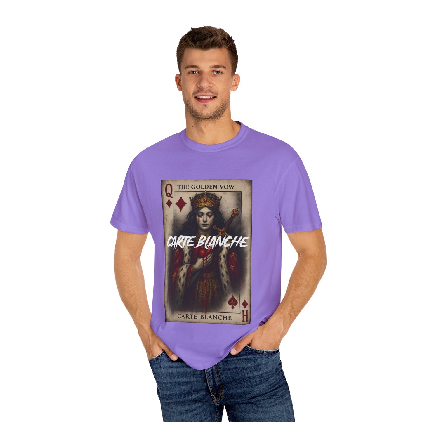 Artistic Unisex T-Shirt - Carte Blanche Playing Card Design