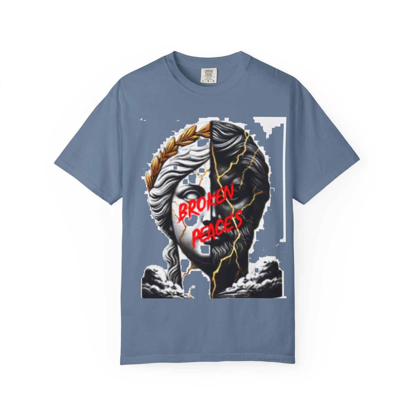 Unisex Garment-Dyed T-shirt - 'Broken Pieces' & 'God Save the Queen' Graphic Tee