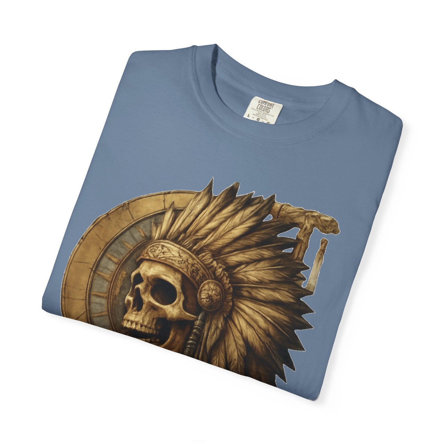 Unisex Garment-Dyed T-Shirt - 'Lost Tribe' Skull Design