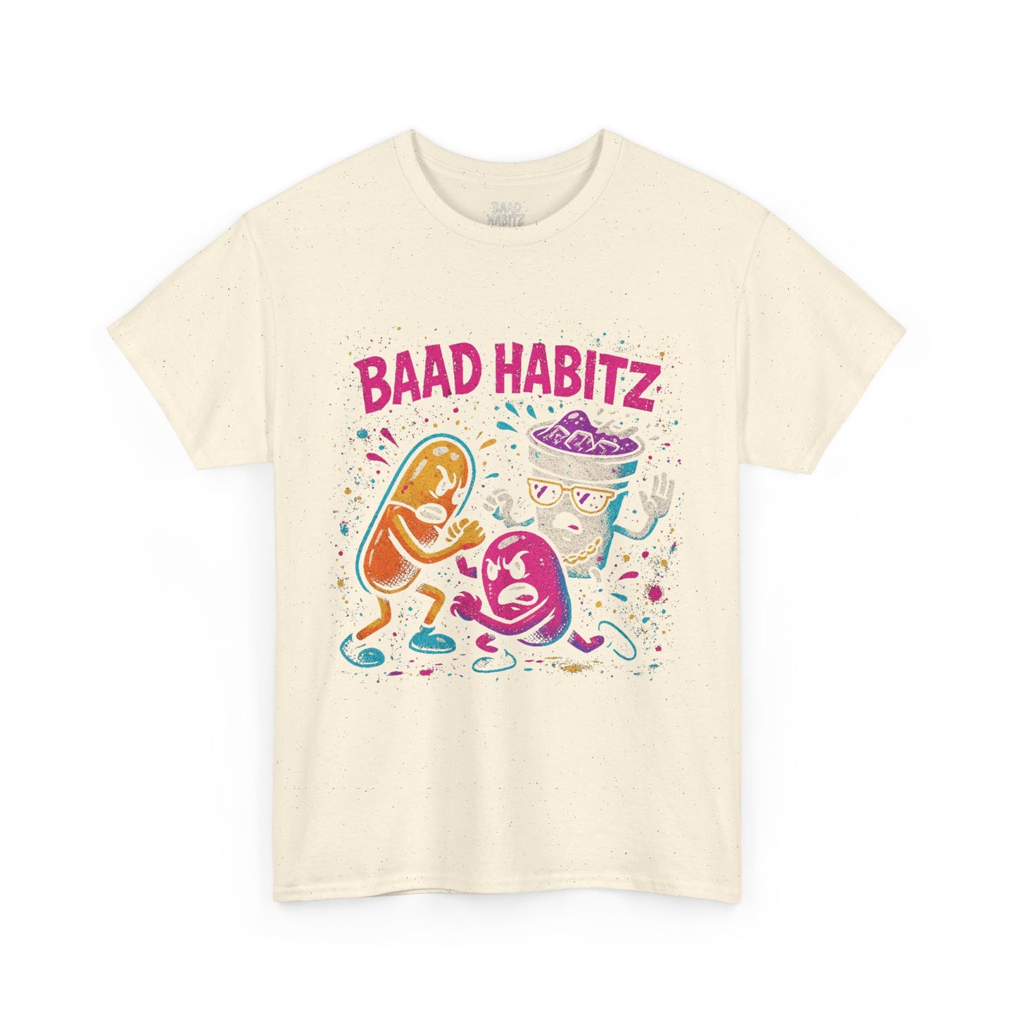 Funny Graphic Tee, Unisex Humor Shirt, Party Wear, Baad Habitz Apparel, Drugz T-Shirt, Gift for Friends