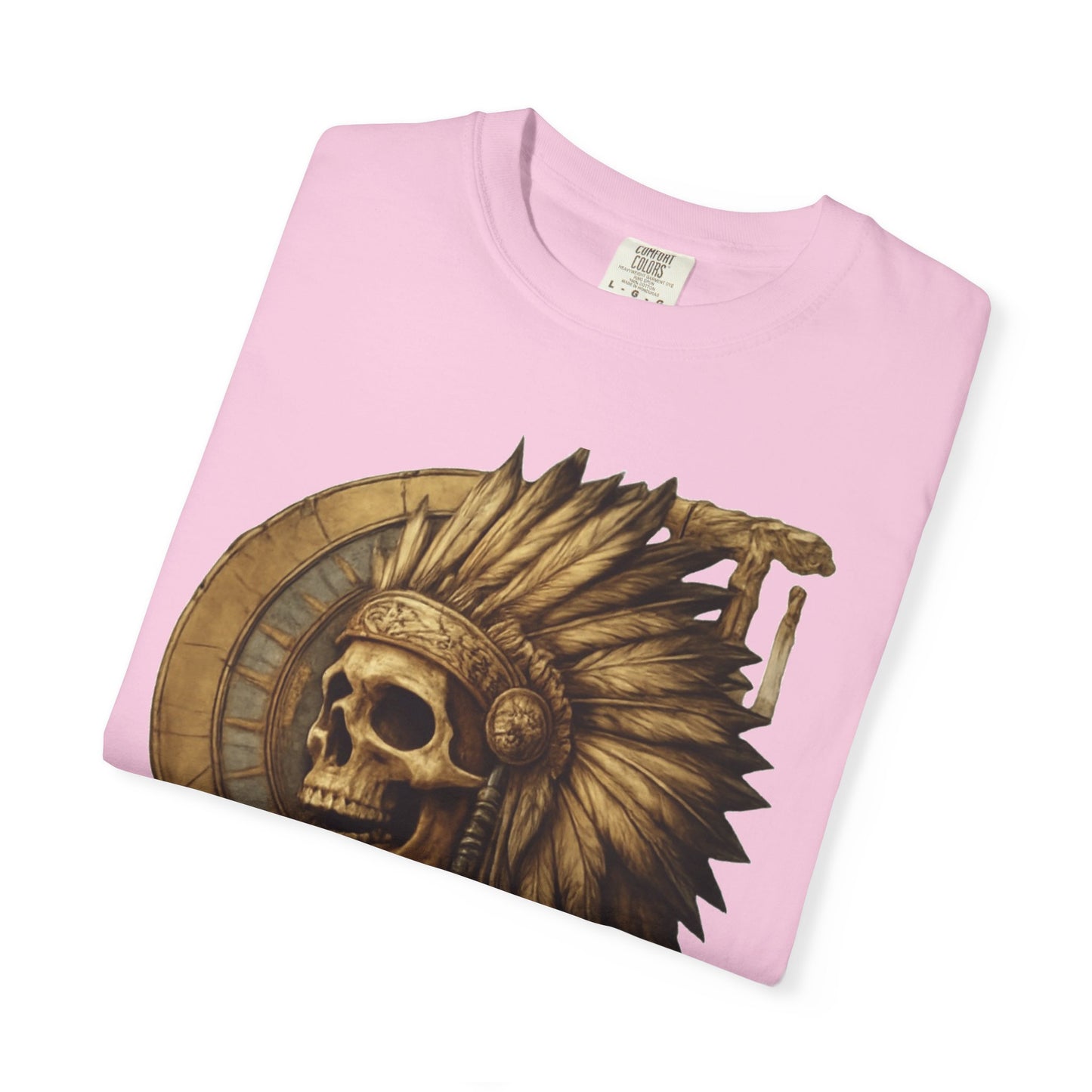 Unisex Garment-Dyed T-Shirt - 'Lost Tribe' Skull Design