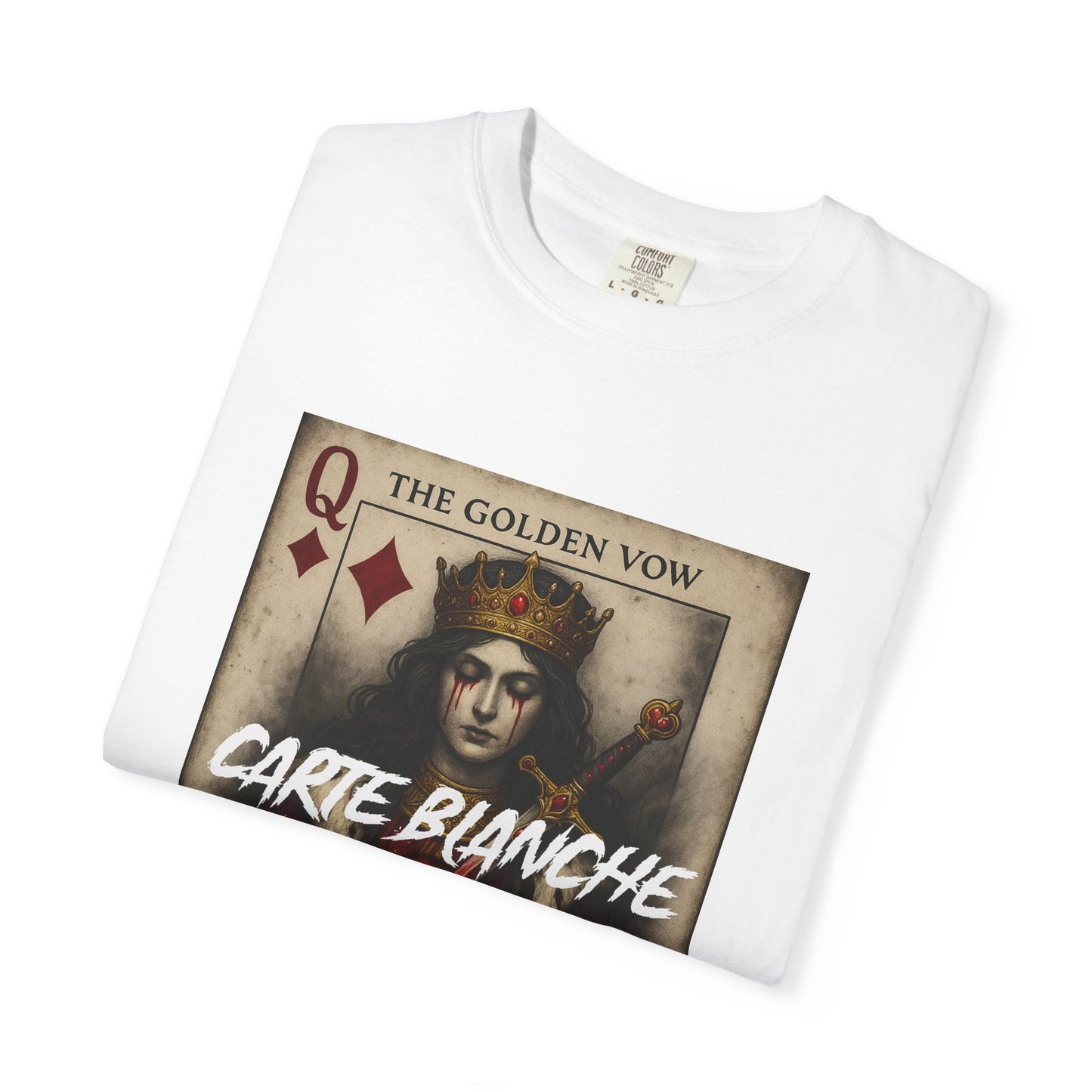 Artistic Unisex T-Shirt - Carte Blanche Playing Card Design