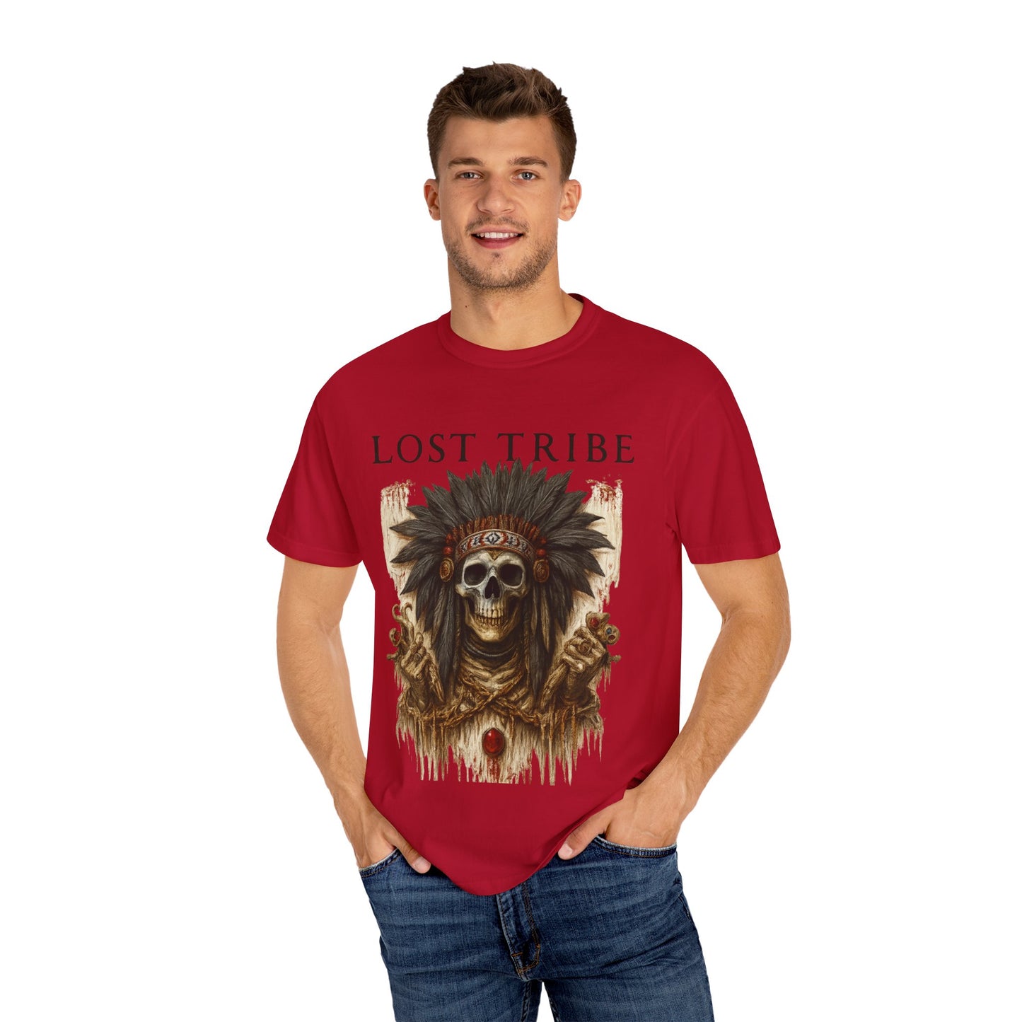 Lost Tribe Unisex Garment-Dyed T-Shirt | Scarcity Graphic Tee for Festival & Everyday Wear