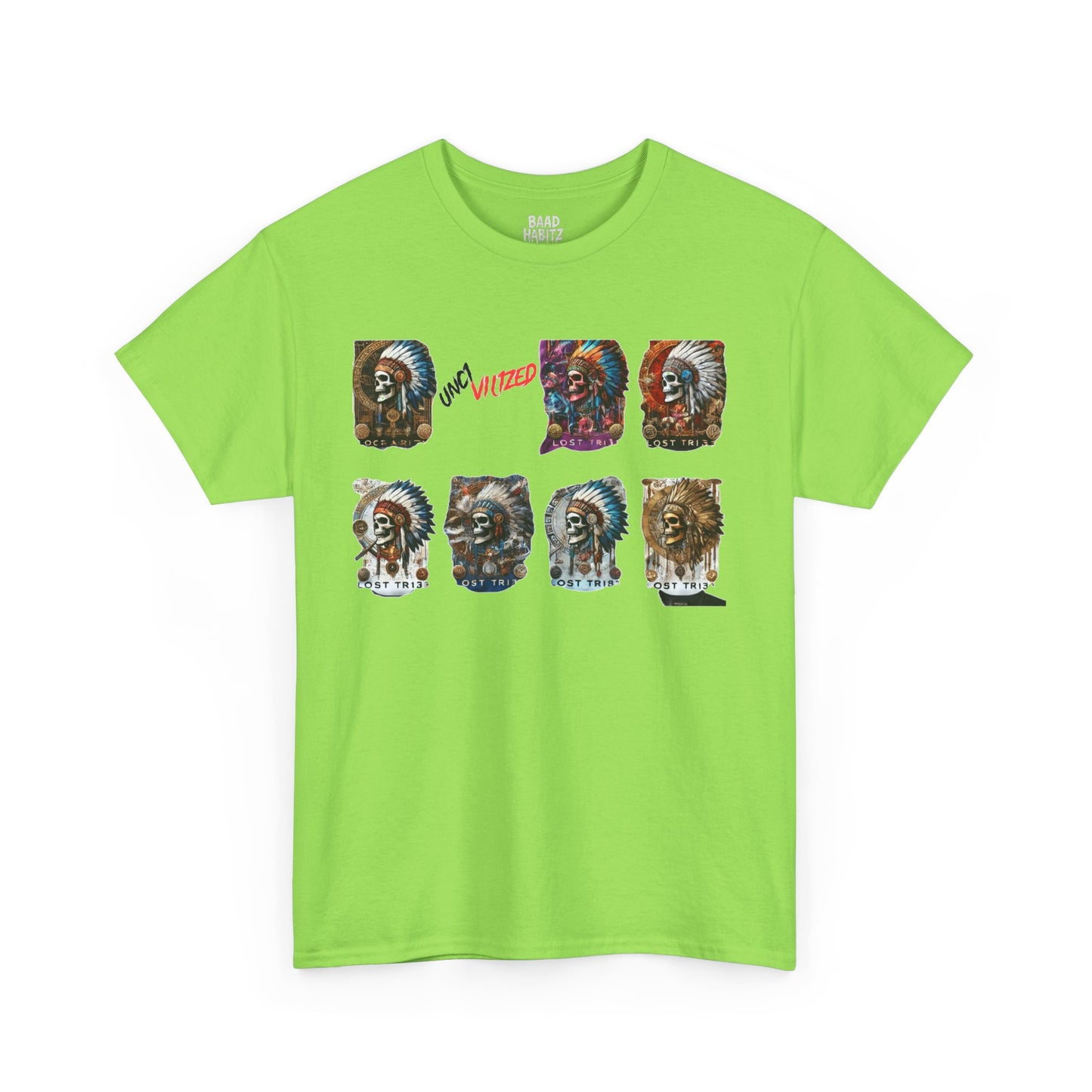 Unisex Heavy Cotton Tee with Lion Art - Free Spirit Tee, Graphic T-Shirt, Casual Wear, Animal Lover Gift, Unique Design Tee