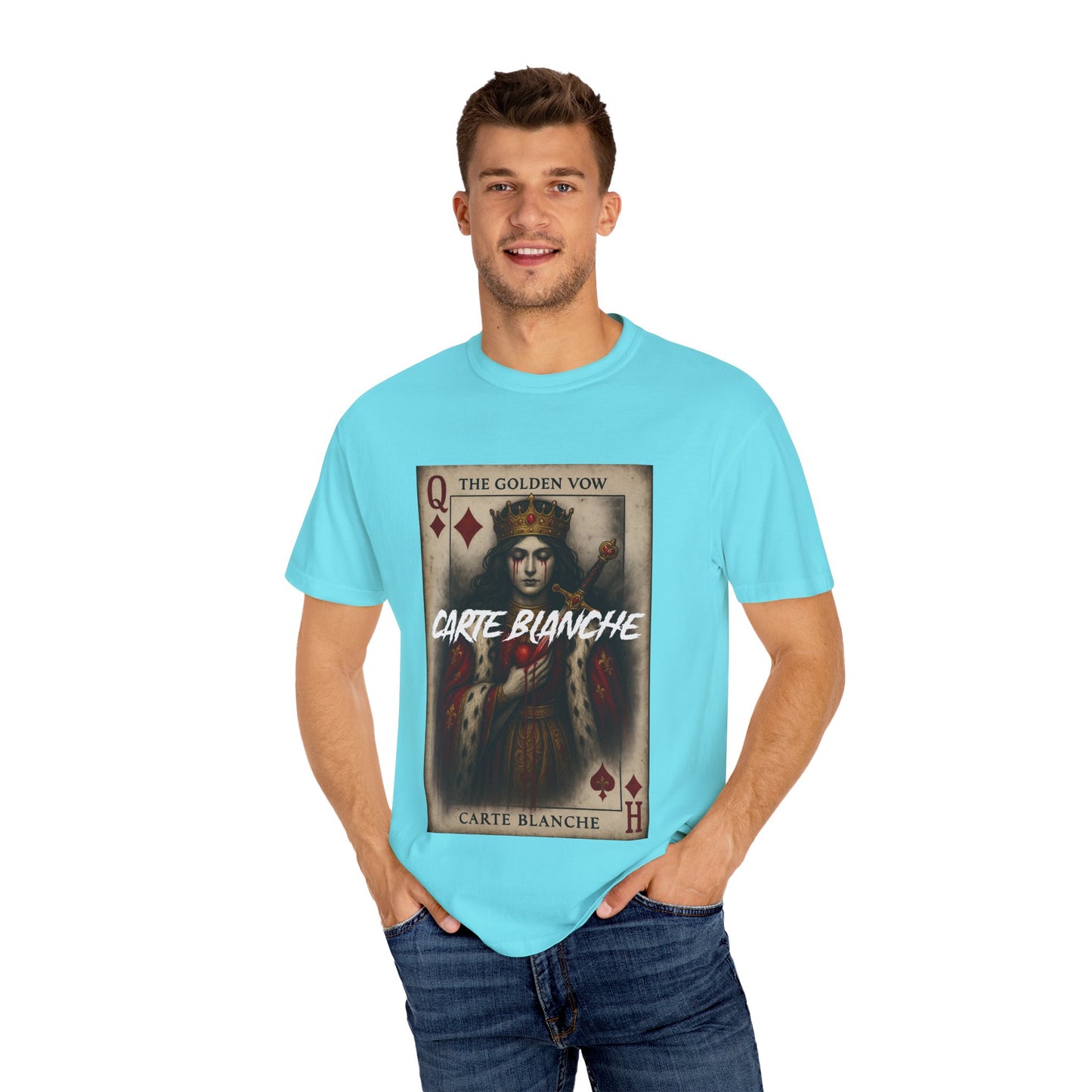 Artistic Unisex T-Shirt - Carte Blanche Playing Card Design