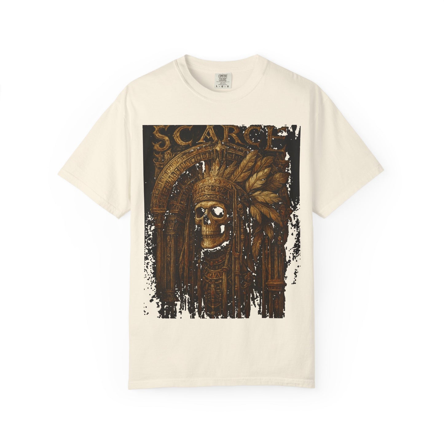 Unisex Garment-Dyed T-Shirt - SCARCE The Lost Skull Design