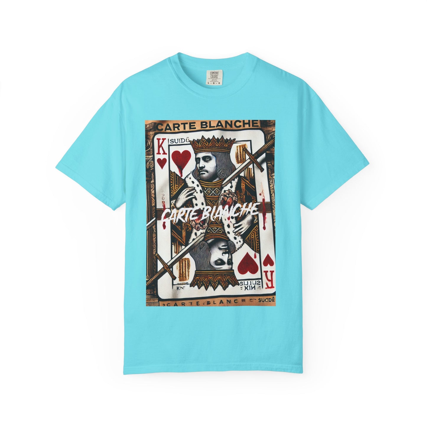 Street Art Graphic T-Shirt - 'God Save the Queen' & 'Carte Blanche' Design