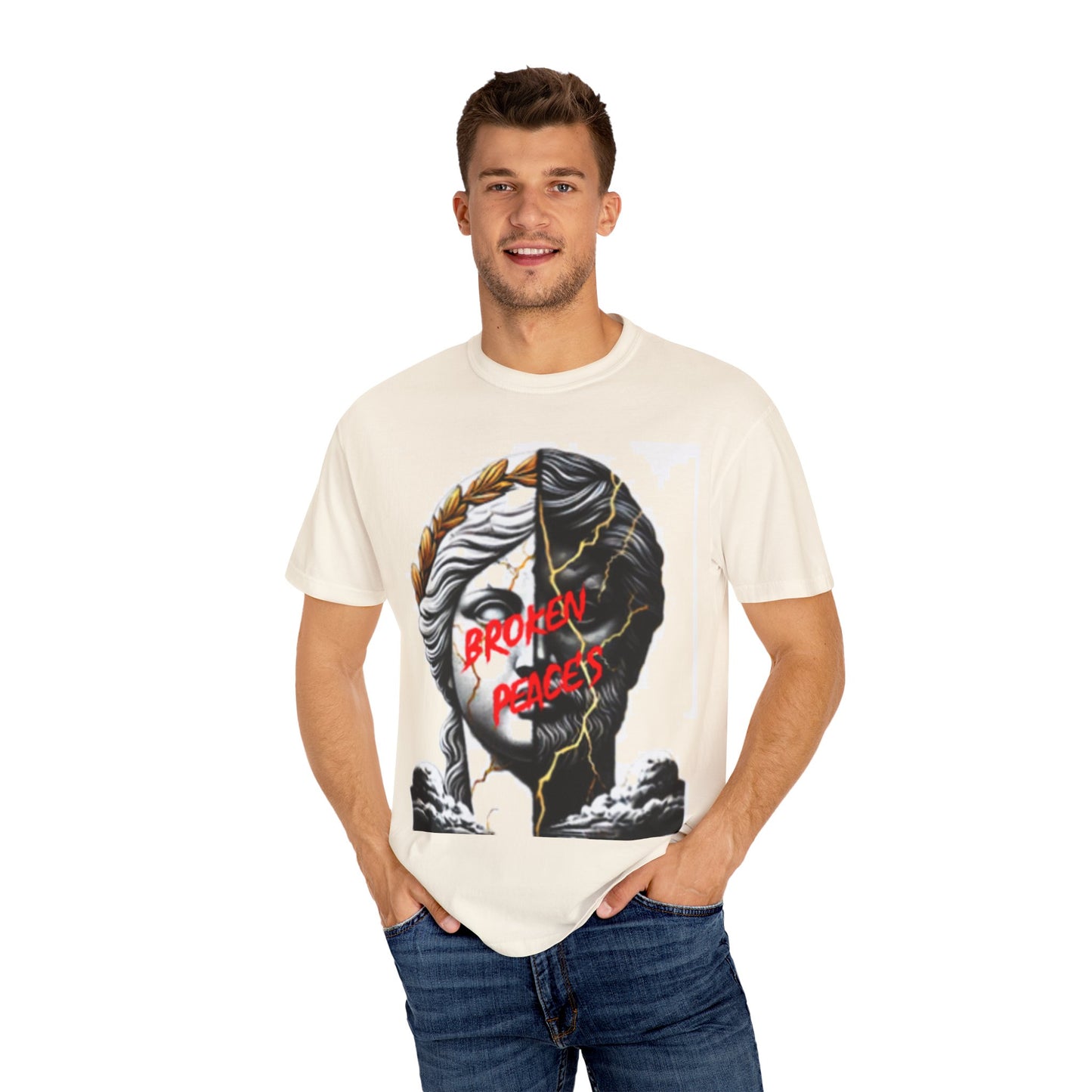 Unisex Garment-Dyed T-shirt - 'Broken Pieces' & 'God Save the Queen' Graphic Tee