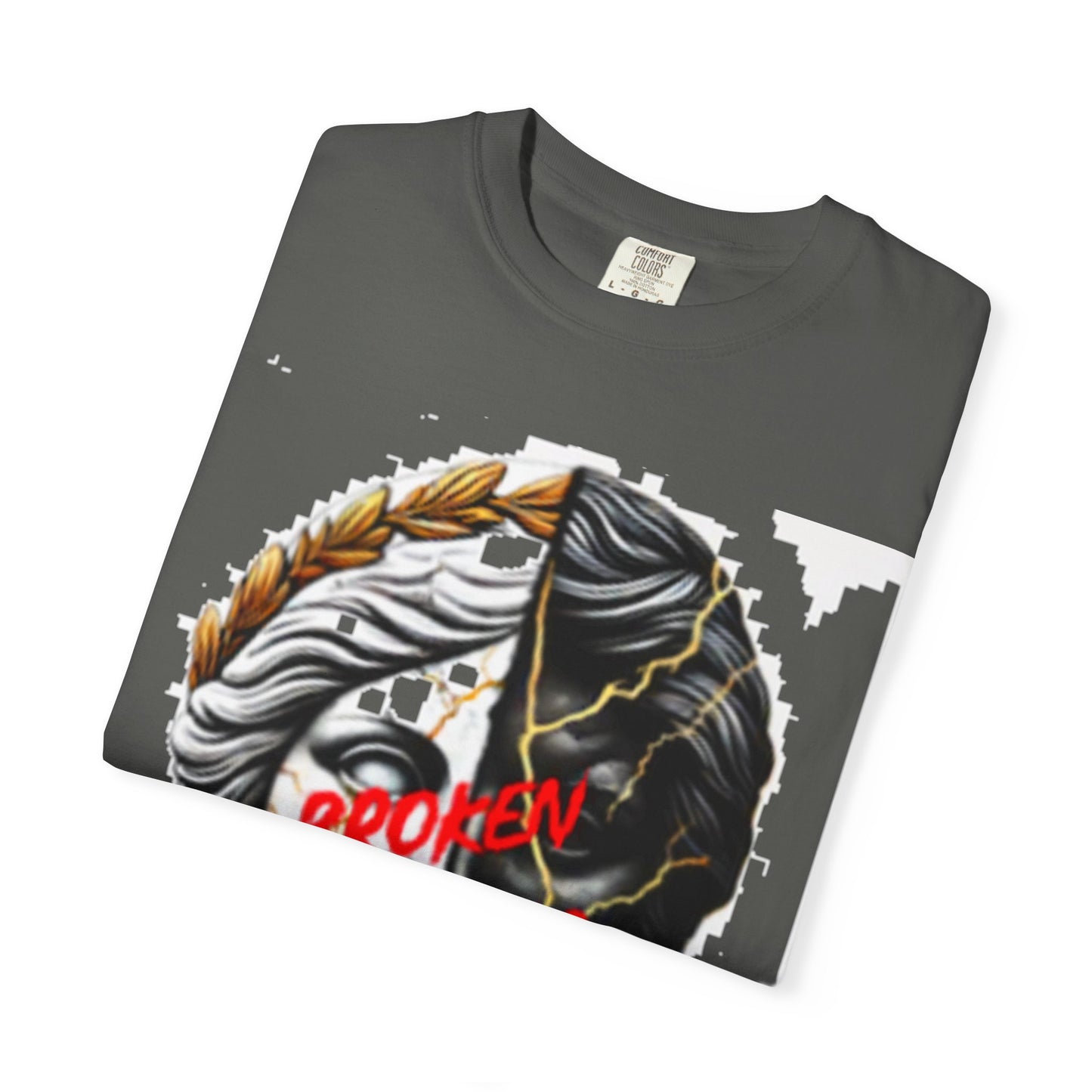 Unisex Garment-Dyed T-shirt - 'Broken Pieces' & 'God Save the Queen' Graphic Tee