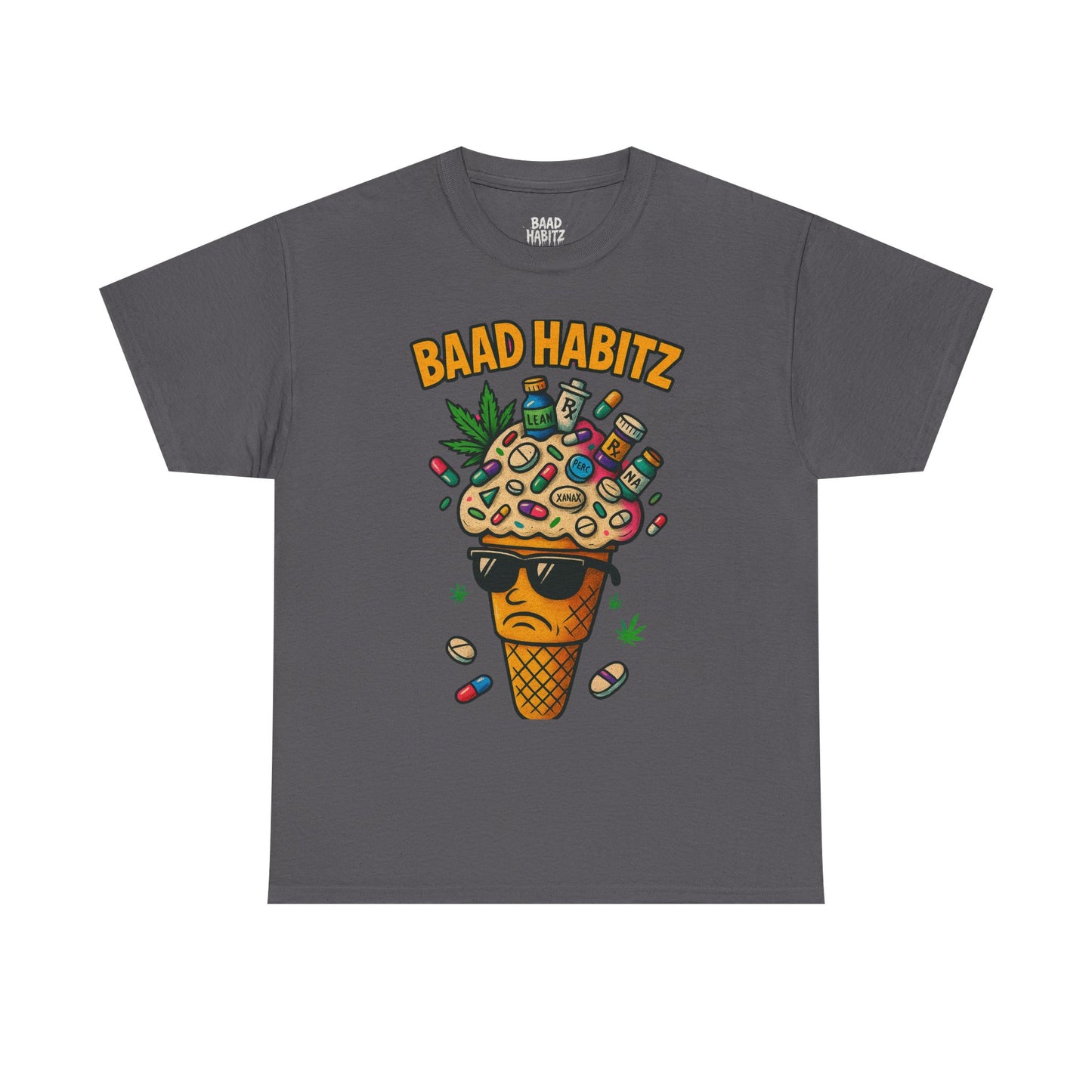 Funny Graphic Tee, Trendy T-Shirt for Casual Wear, Summer Wardrobe Essential, Perfect Gift for Friends, BAAD HABITZ Design