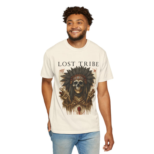 Lost Tribe Unisex Garment-Dyed T-Shirt | Scarcity Graphic Tee for Festival & Everyday Wear