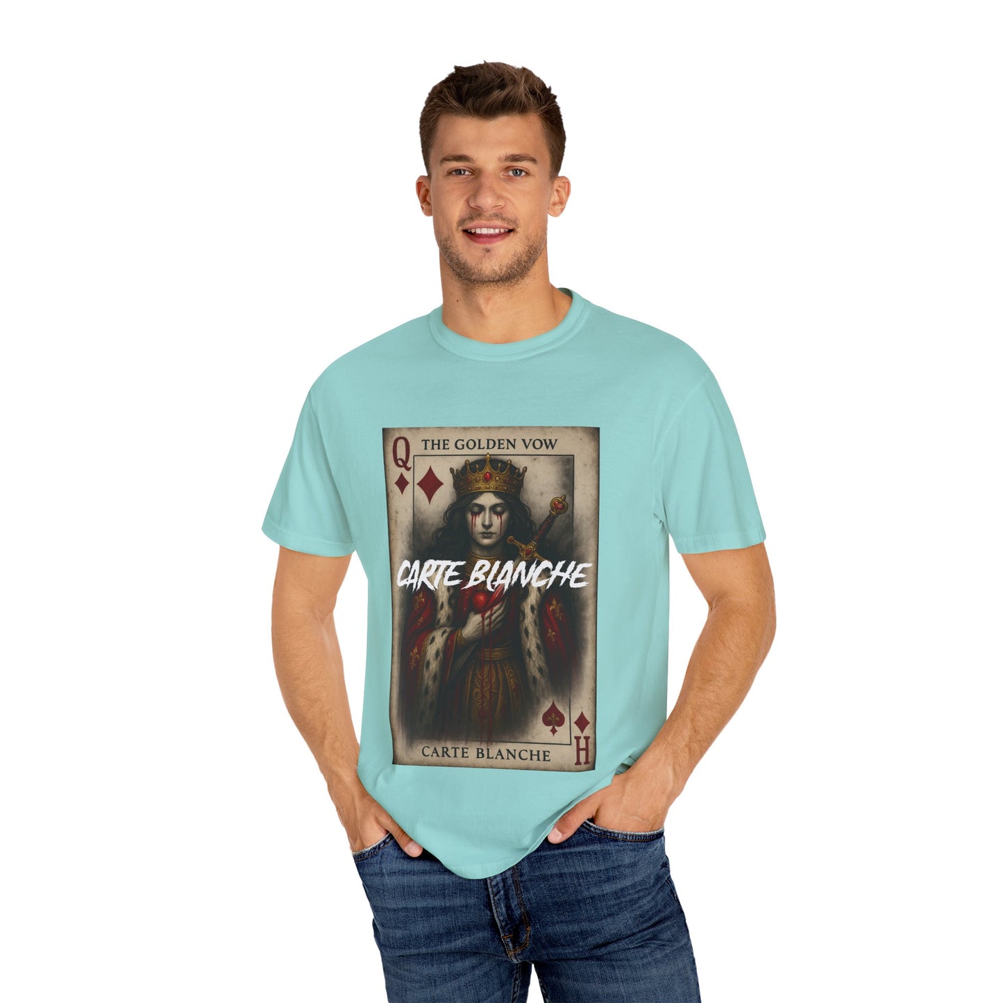 Artistic Unisex T-Shirt - Carte Blanche Playing Card Design