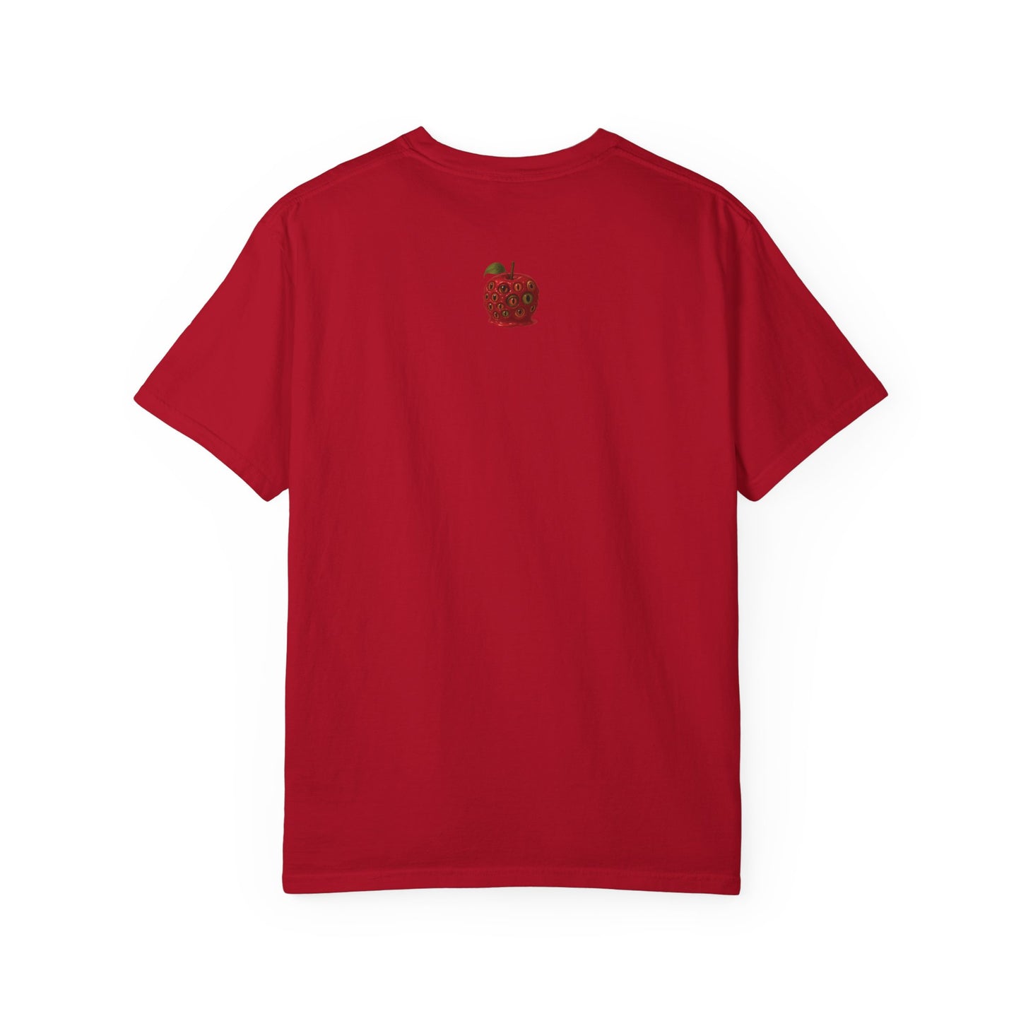 Garment-Dyed Unisex T-Shirt - Noxiae Poena Paresto with Apple Design