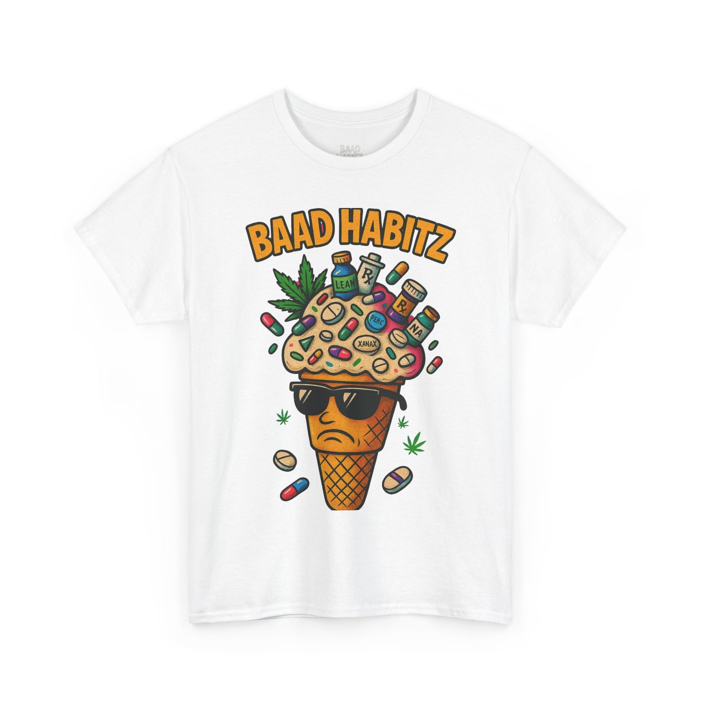 Funny Graphic Tee, Trendy T-Shirt for Casual Wear, Summer Wardrobe Essential, Perfect Gift for Friends, BAAD HABITZ Design