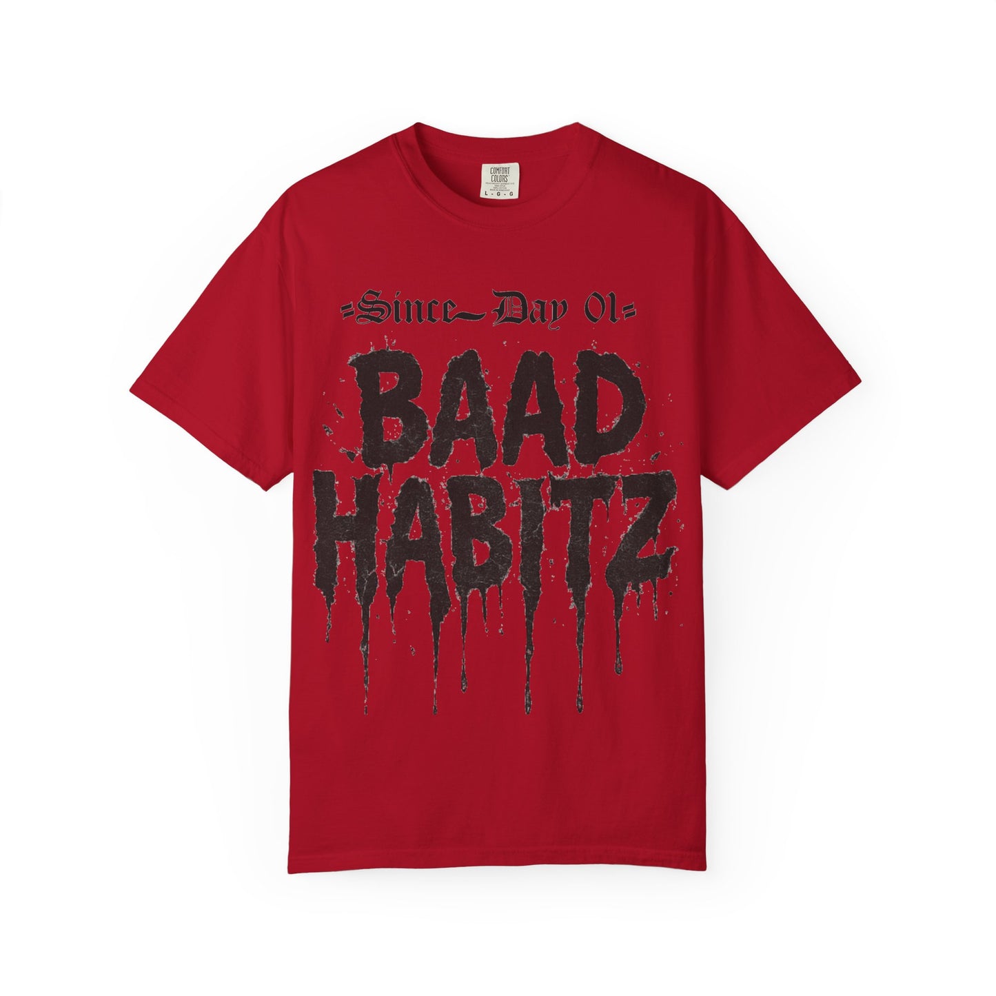 Trendy Unisex Graphic T-Shirt - 'BAAD HABITZ' & 'BORN RYC' Design
