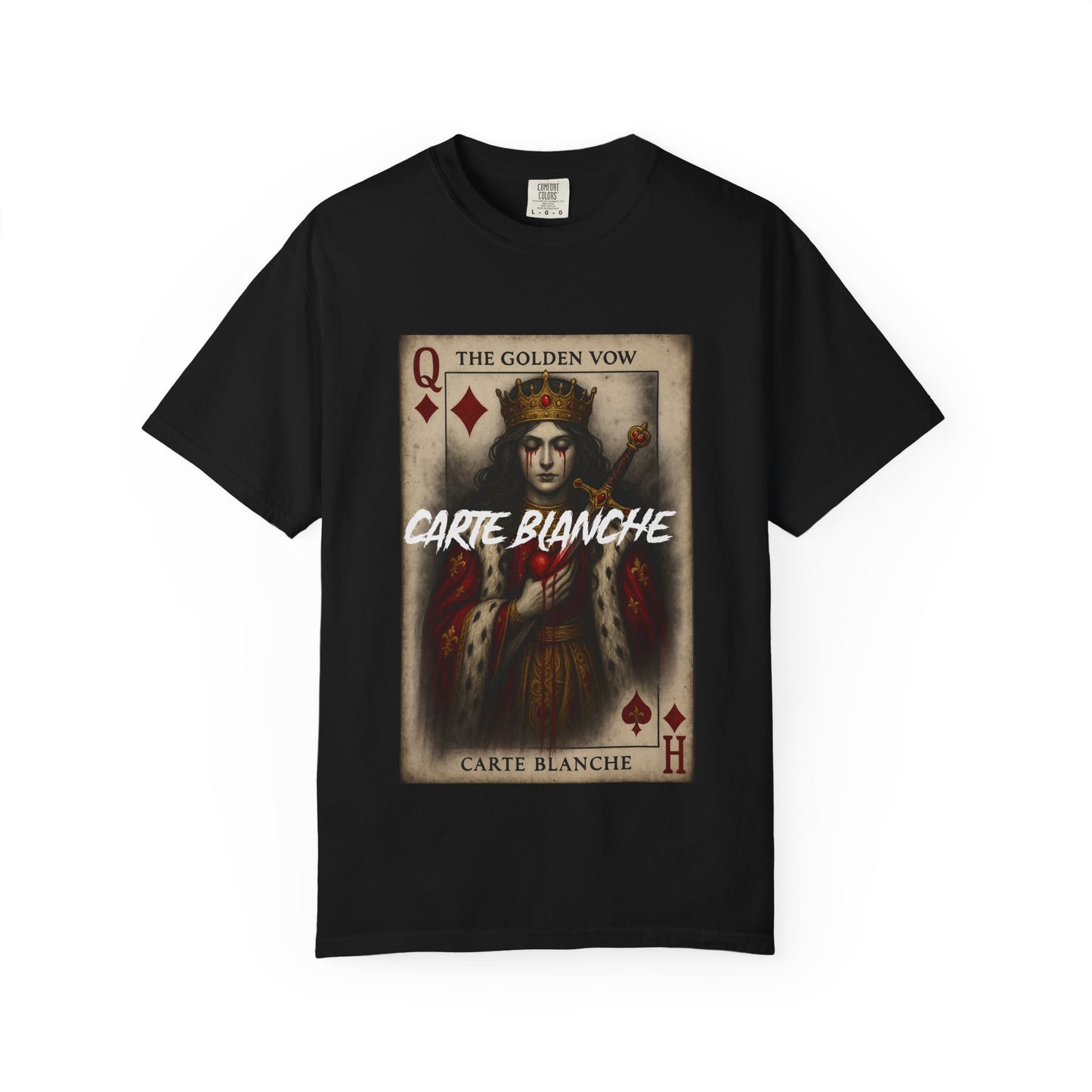Artistic Unisex T-Shirt - Carte Blanche Playing Card Design
