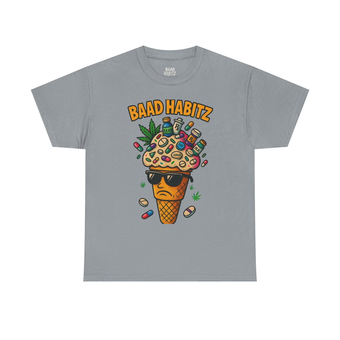 Funny Graphic Tee, Trendy T-Shirt for Casual Wear, Summer Wardrobe Essential, Perfect Gift for Friends, BAAD HABITZ Design