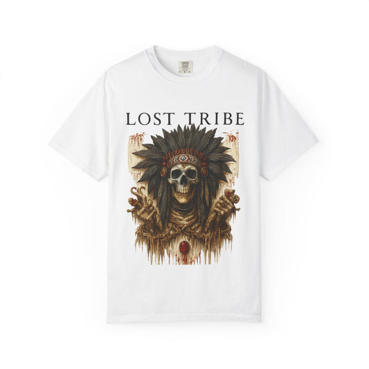 Lost Tribe Unisex Garment-Dyed T-Shirt | Scarcity Graphic Tee for Festival & Everyday Wear