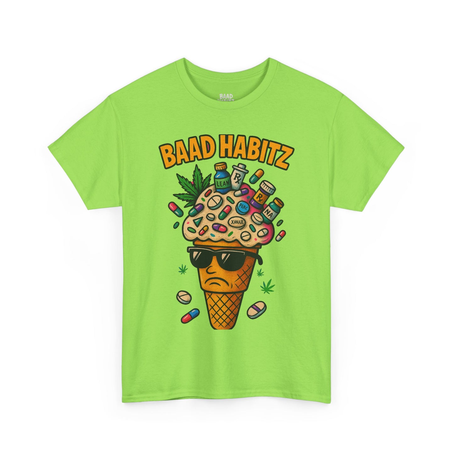 Funny Graphic Tee, Trendy T-Shirt for Casual Wear, Summer Wardrobe Essential, Perfect Gift for Friends, BAAD HABITZ Design