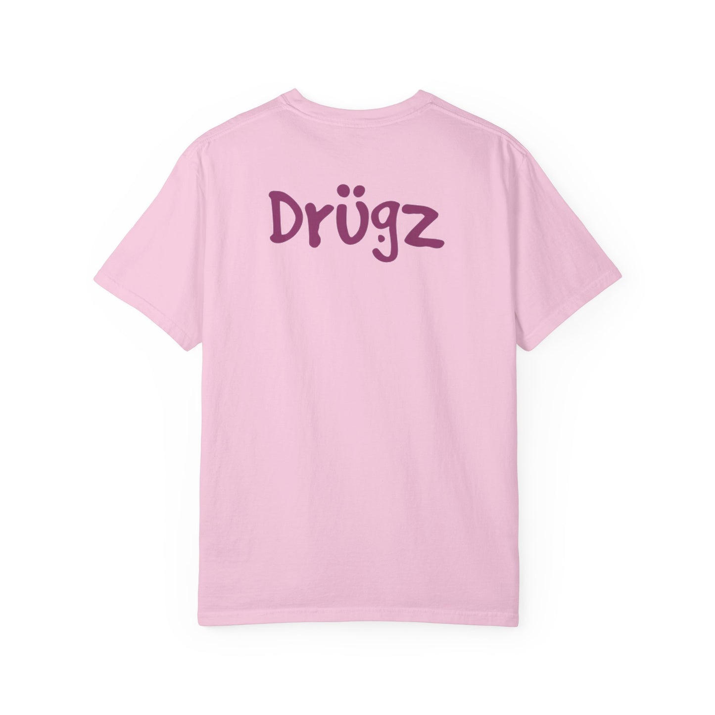 Unisex Garment-Dyed T-Shirt with 'Baad Habitz' Graphic - Fun, Playful Design for Casual Wear