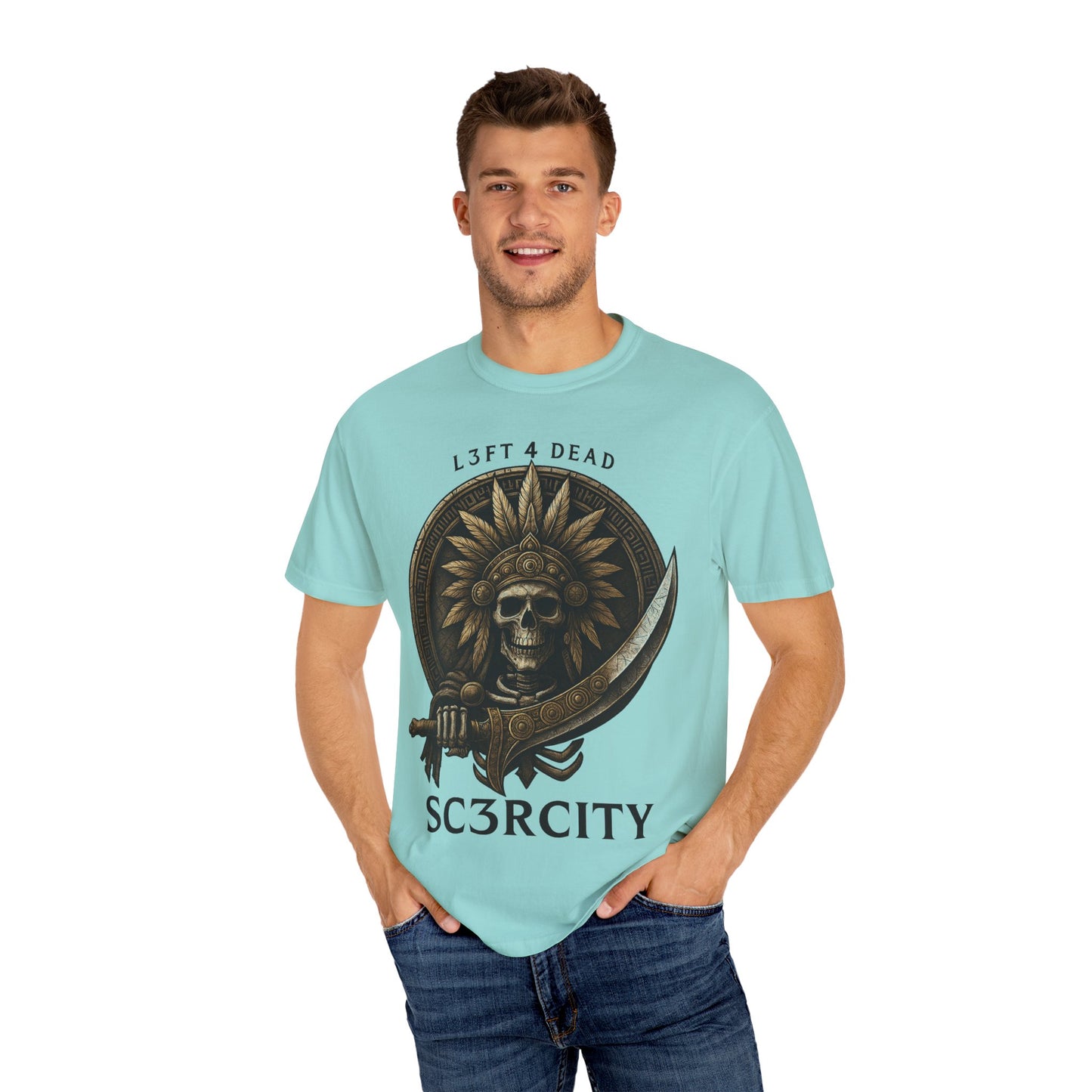 Unisex Garment-Dyed T-Shirt with Skull Design - Perfect for Casual Days and Gifting