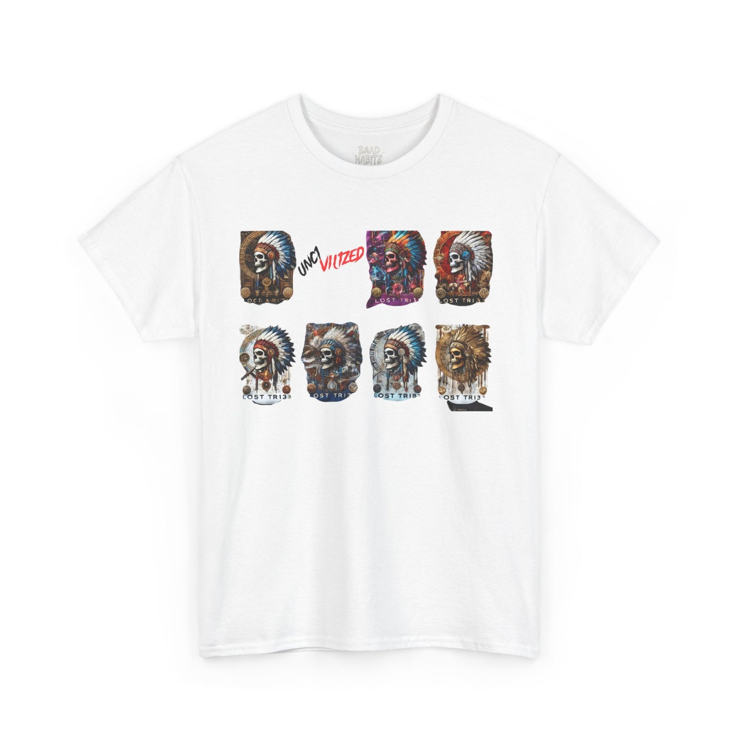 Unisex Heavy Cotton Tee with Lion Art - Free Spirit Tee, Graphic T-Shirt, Casual Wear, Animal Lover Gift, Unique Design Tee