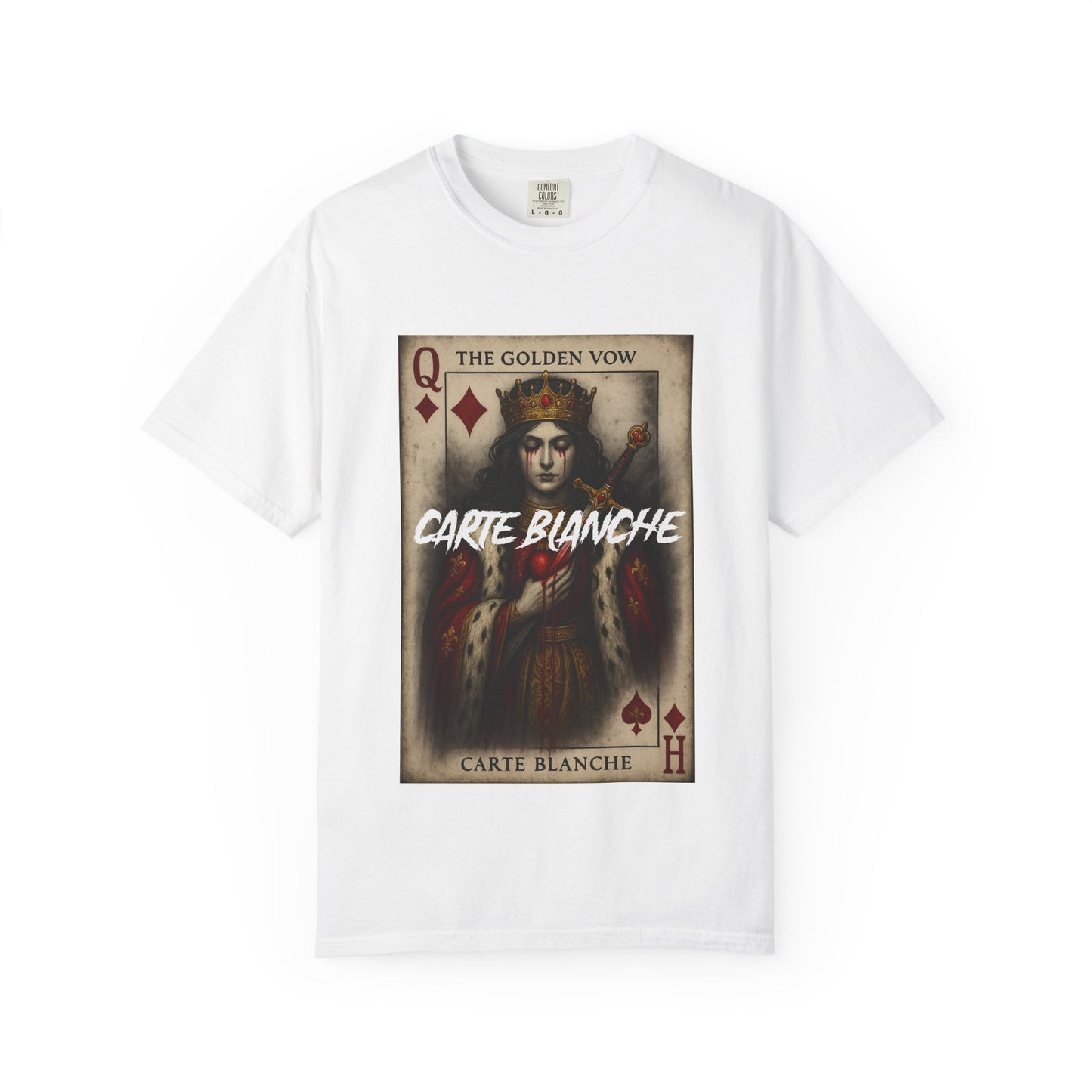 Artistic Unisex T-Shirt - Carte Blanche Playing Card Design