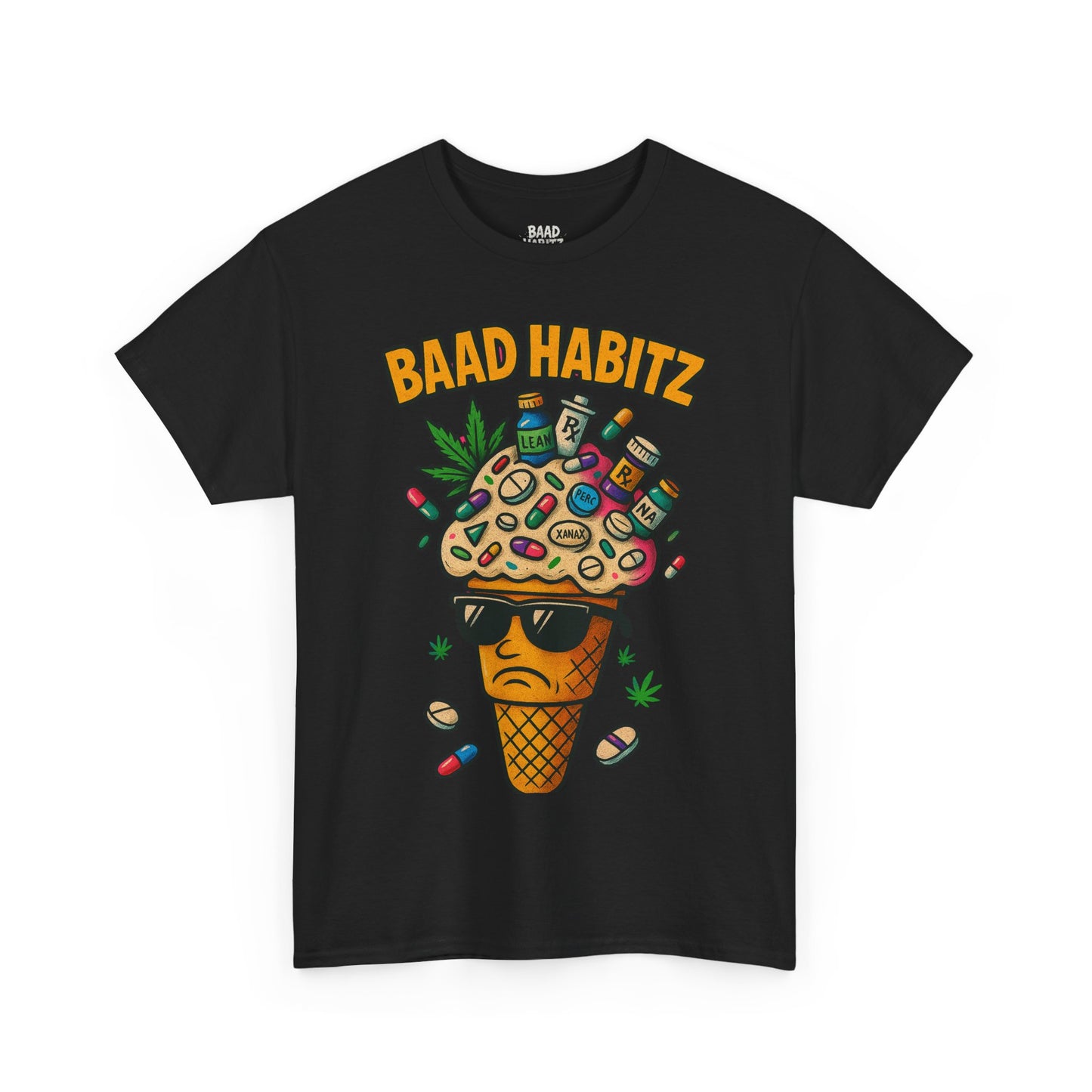 Funny Graphic Tee, Trendy T-Shirt for Casual Wear, Summer Wardrobe Essential, Perfect Gift for Friends, BAAD HABITZ Design