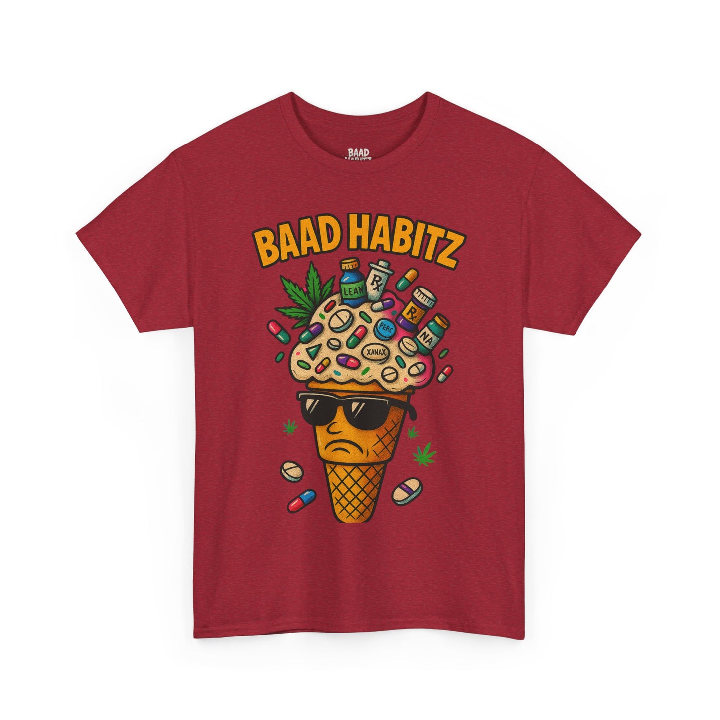Funny Graphic Tee, Trendy T-Shirt for Casual Wear, Summer Wardrobe Essential, Perfect Gift for Friends, BAAD HABITZ Design
