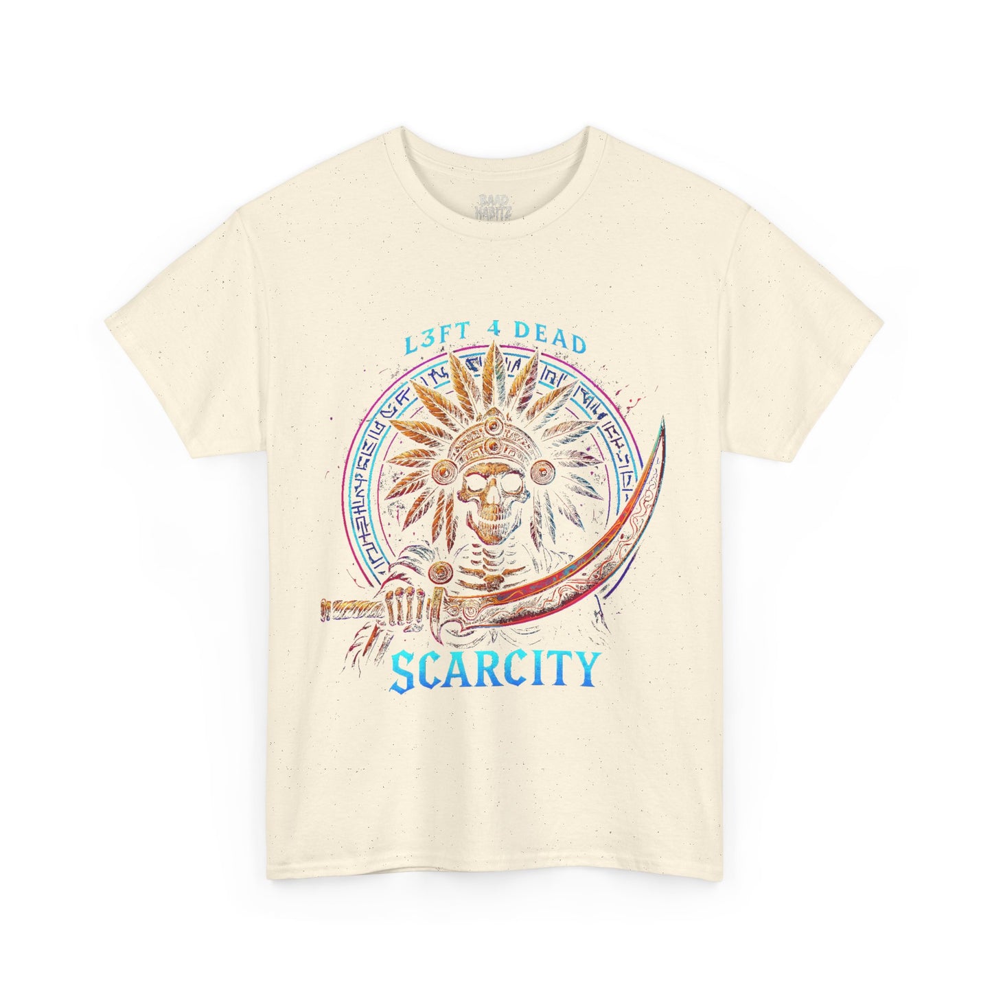 Vintage Graphic Unisex Heavy Cotton Tee - 'Scarcity' Design