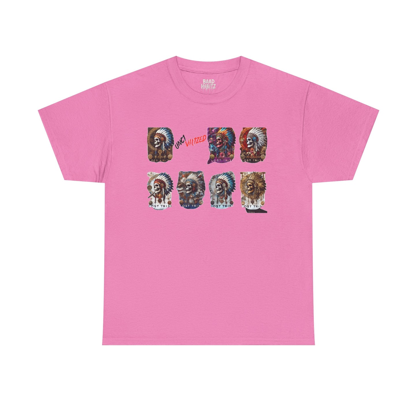 Unisex Heavy Cotton Tee with Lion Art - Free Spirit Tee, Graphic T-Shirt, Casual Wear, Animal Lover Gift, Unique Design Tee
