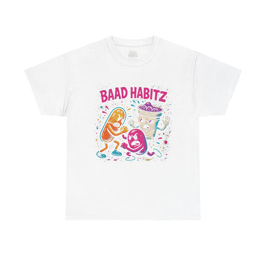 Funny Graphic Tee, Unisex Humor Shirt, Party Wear, Baad Habitz Apparel, Drugz T-Shirt, Gift for Friends