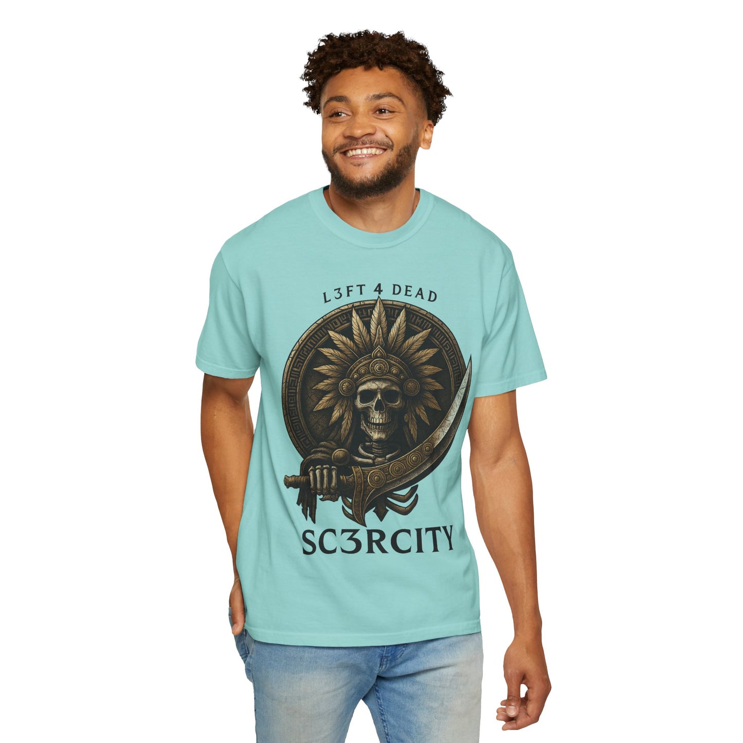 Unisex Garment-Dyed T-Shirt with Skull Design - Perfect for Casual Days and Gifting
