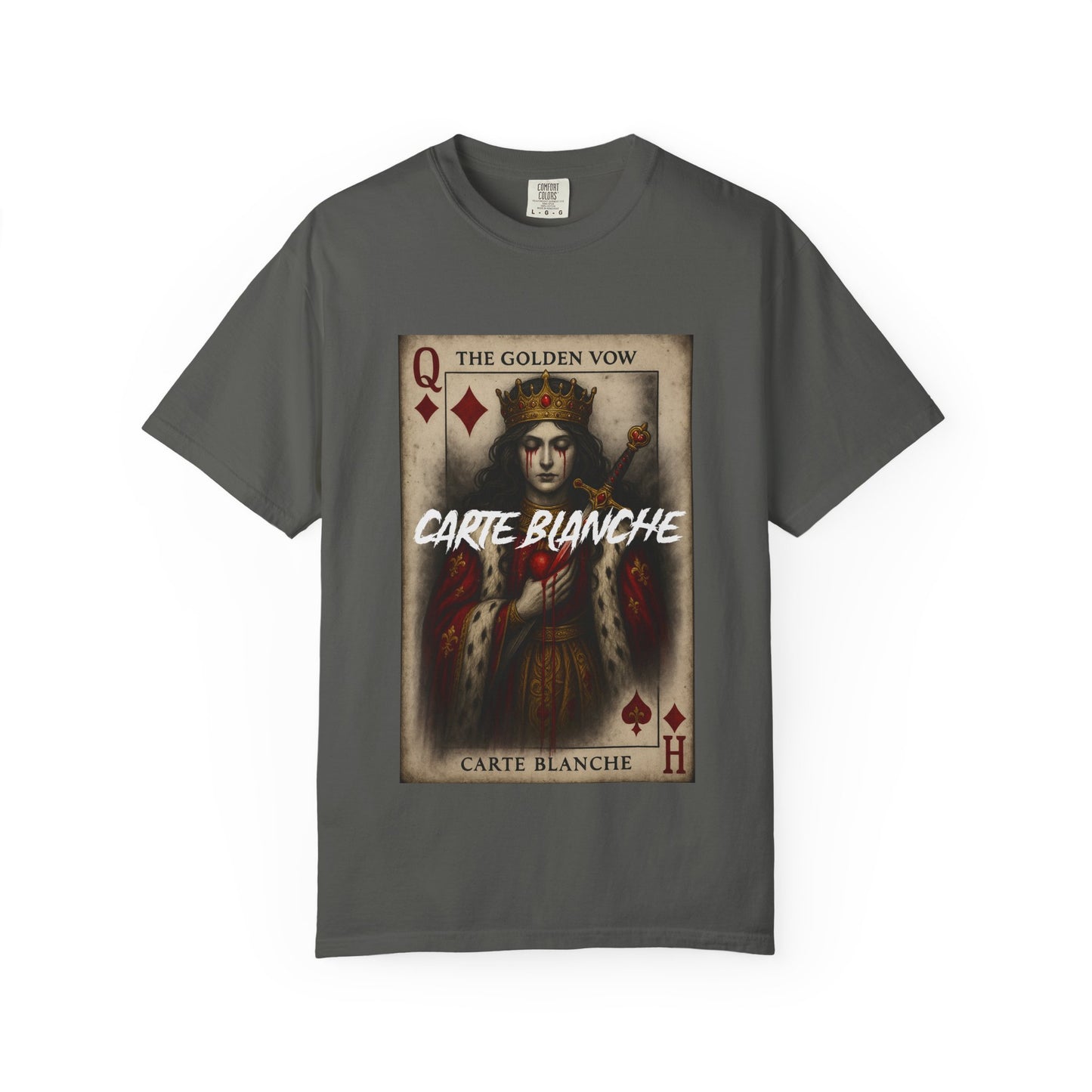 Artistic Unisex T-Shirt - Carte Blanche Playing Card Design