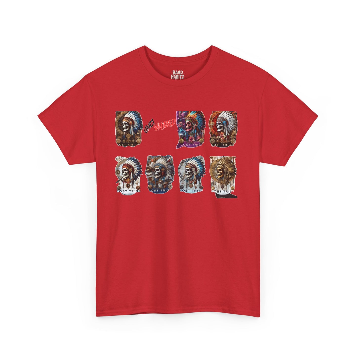 Unisex Heavy Cotton Tee with Lion Art - Free Spirit Tee, Graphic T-Shirt, Casual Wear, Animal Lover Gift, Unique Design Tee