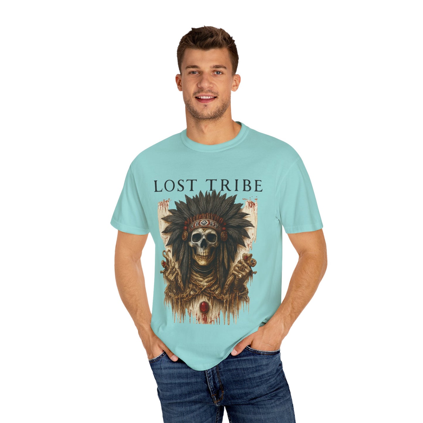 Lost Tribe Unisex Garment-Dyed T-Shirt | Scarcity Graphic Tee for Festival & Everyday Wear