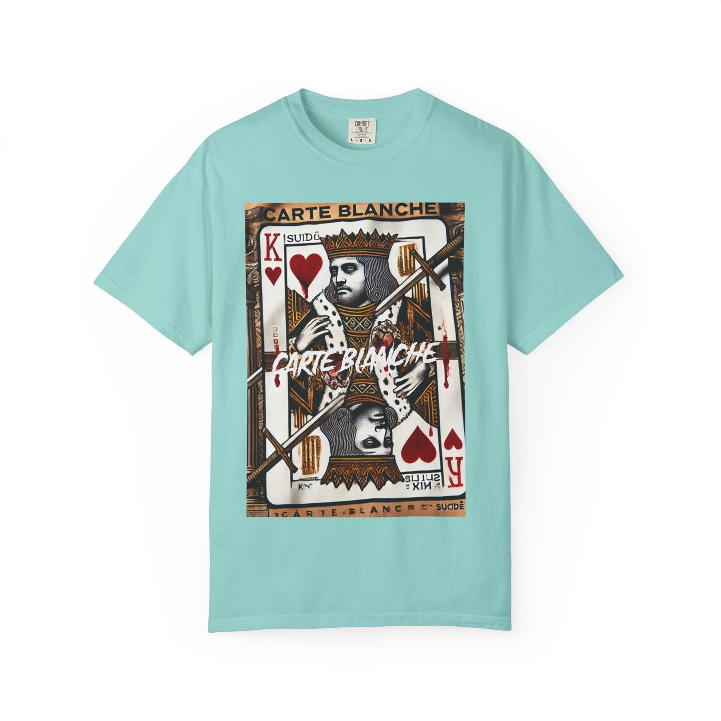 Street Art Graphic T-Shirt - 'God Save the Queen' & 'Carte Blanche' Design