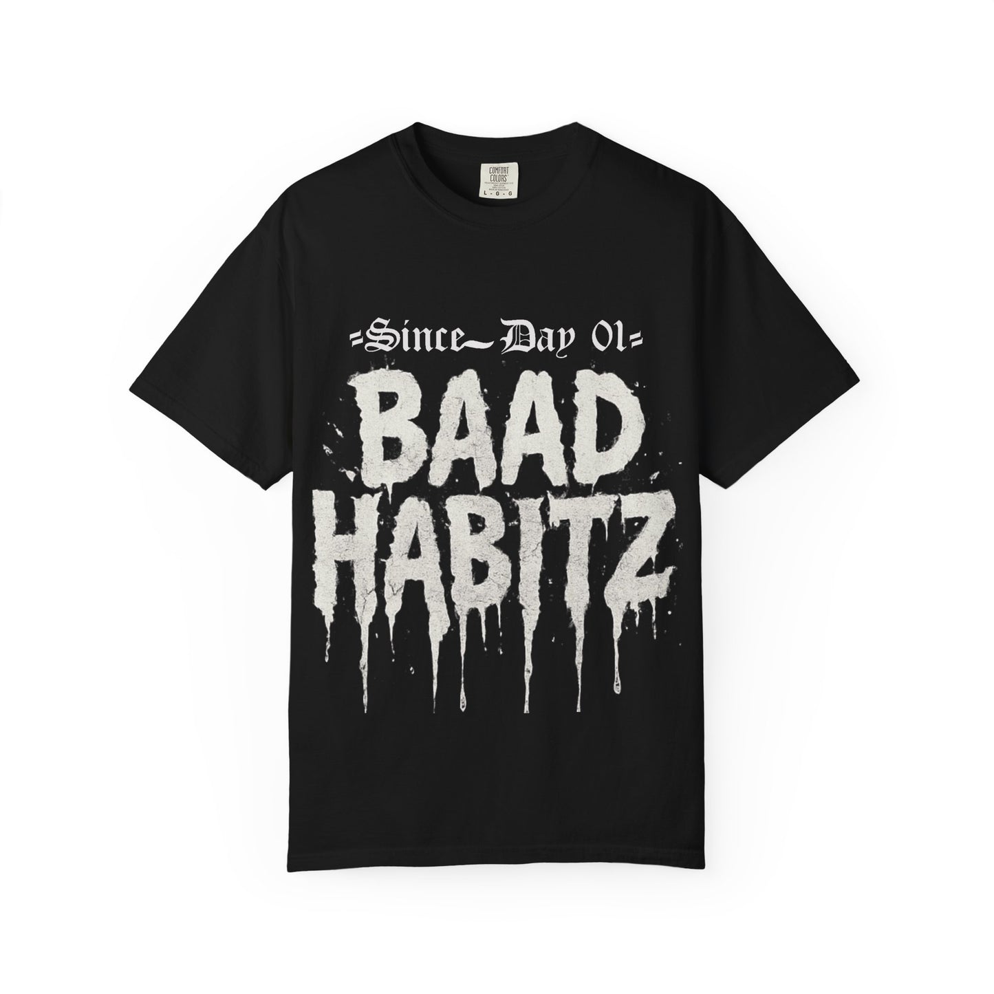 Trendy Unisex Graphic T-Shirt - 'BAAD HABITZ' & 'BORN RYC' Design