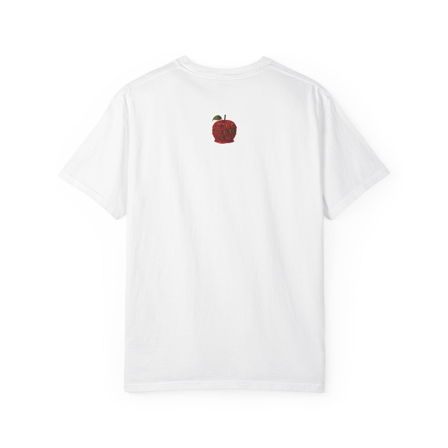 Garment-Dyed Unisex T-Shirt - Noxiae Poena Paresto with Apple Design