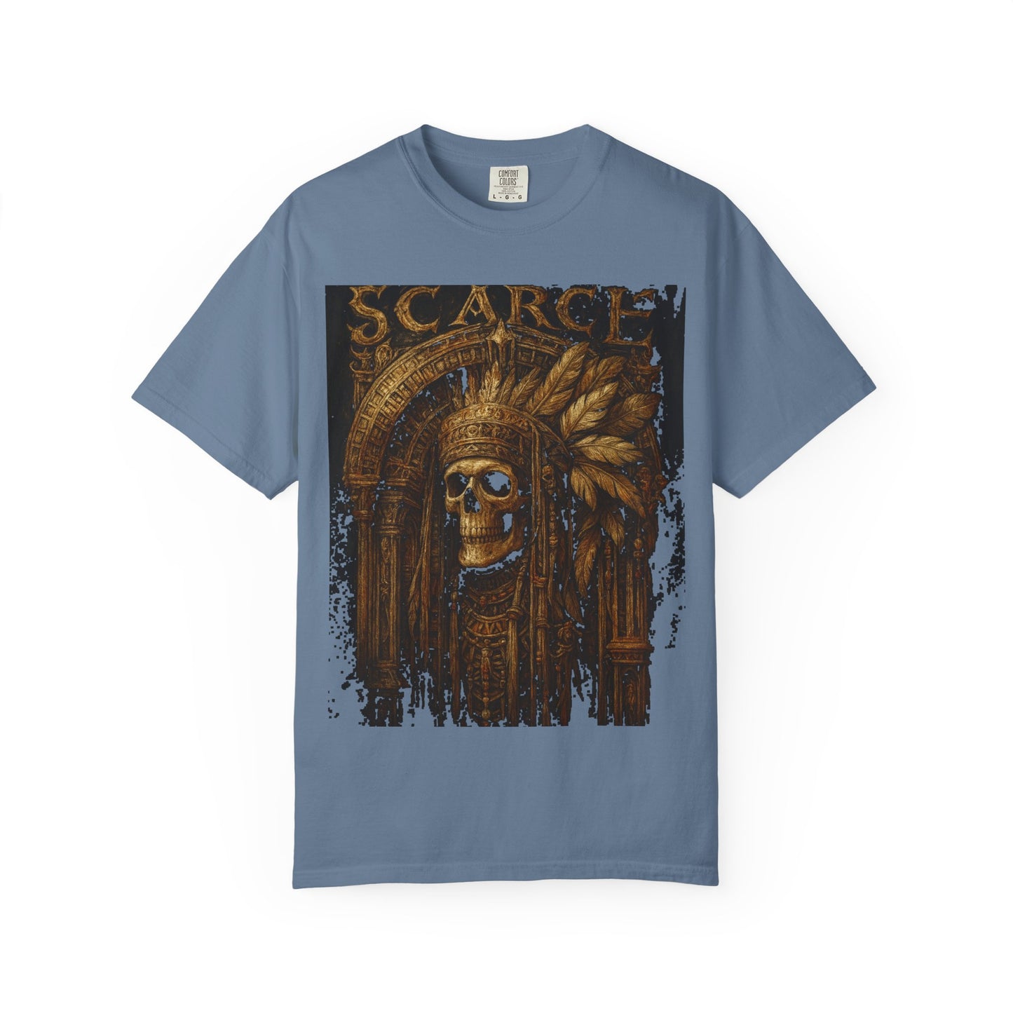 Unisex Garment-Dyed T-Shirt - SCARCE The Lost Skull Design