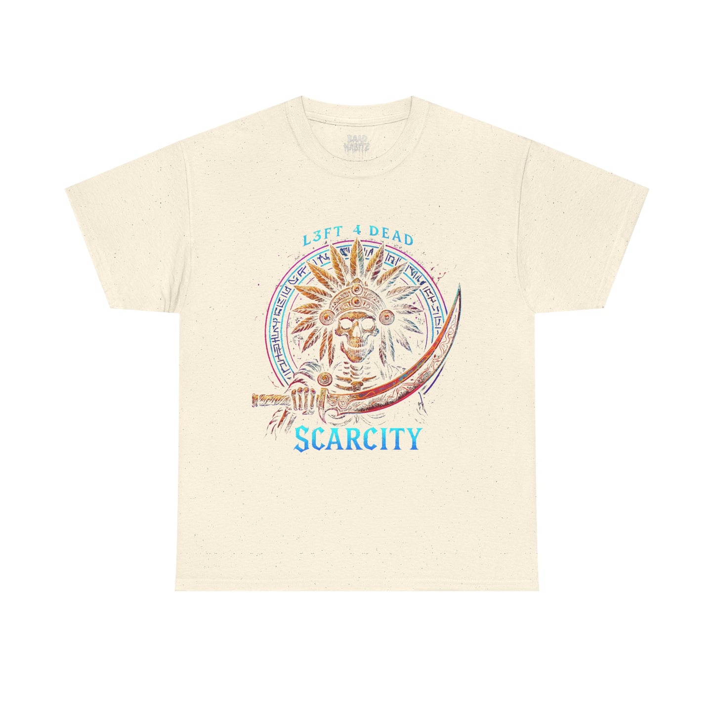 Vintage Graphic Unisex Heavy Cotton Tee - 'Scarcity' Design