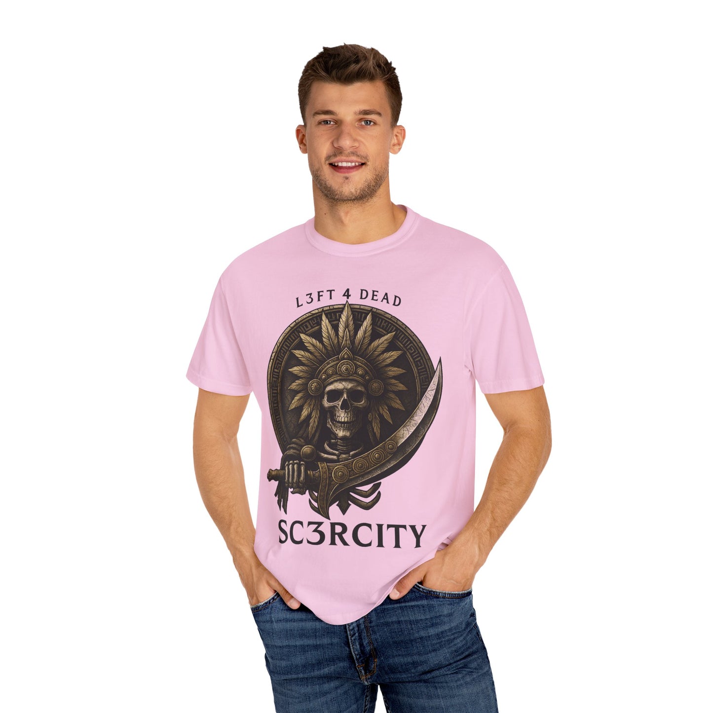 Unisex Garment-Dyed T-Shirt with Skull Design - Perfect for Casual Days and Gifting