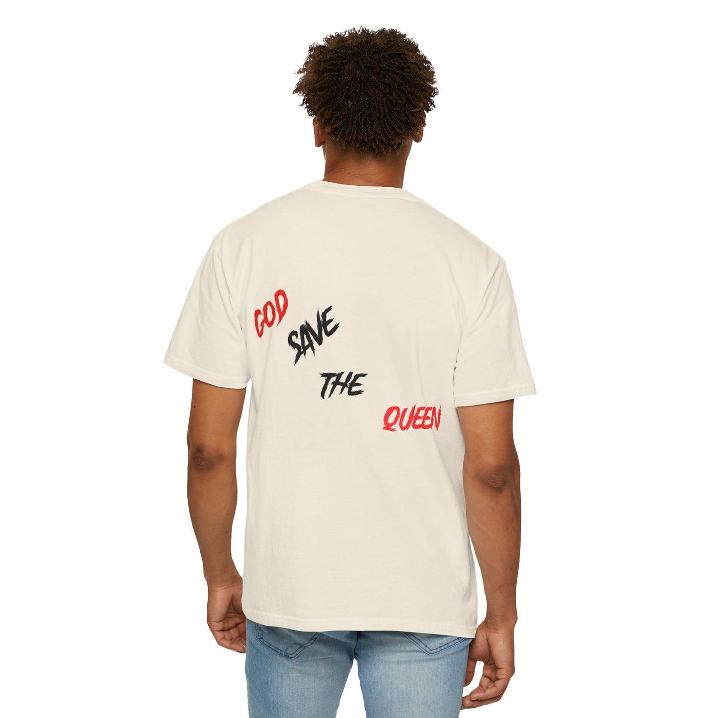 Unisex Garment-Dyed T-shirt - 'Broken Pieces' & 'God Save the Queen' Graphic Tee