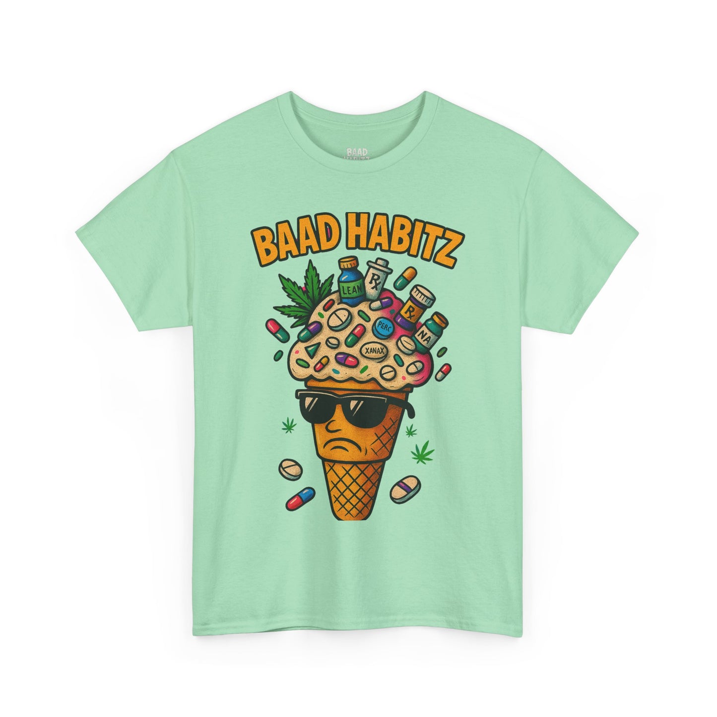Funny Graphic Tee, Trendy T-Shirt for Casual Wear, Summer Wardrobe Essential, Perfect Gift for Friends, BAAD HABITZ Design